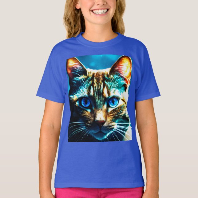 Glare of the Night - Kids Basic Cat T-Shirt (Frente)