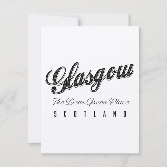 Glasgow Scotland "The Querida Green Place" (Frente)