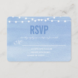 Glautas Blue Watercolor String Luzes RSVP