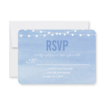 Glautas Blue Watercolor String Luzes RSVP