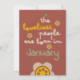 GLEAM GLADE - Cartão de Convite Floral de Aniversá