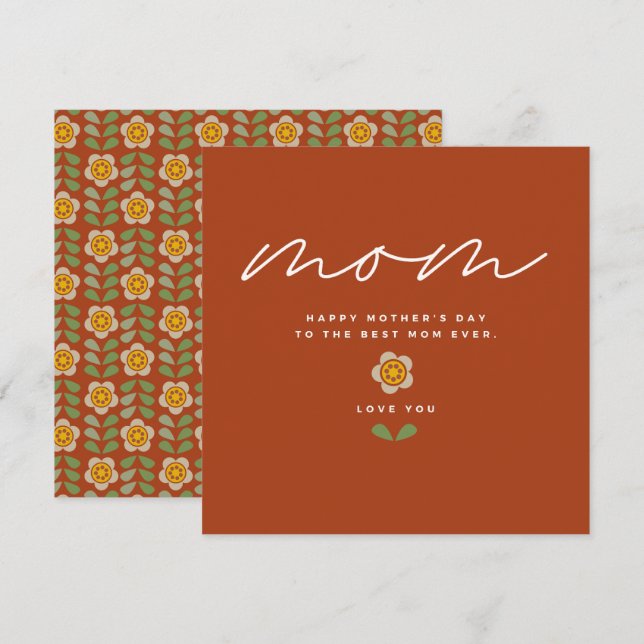 GLEAM GLADE - Cartão de Convite Floral para Dias d (Frente/Verso)