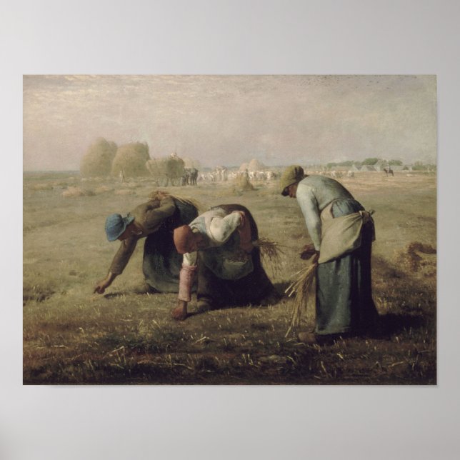 Gleaners by Millet - Poster (Frente)