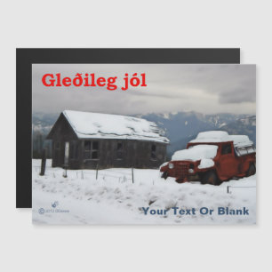 Gleðileg Jól - Antigo Caminhão Vermelho