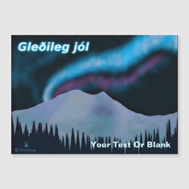 Gleðileg Jól - Azul Aurora (Frente)