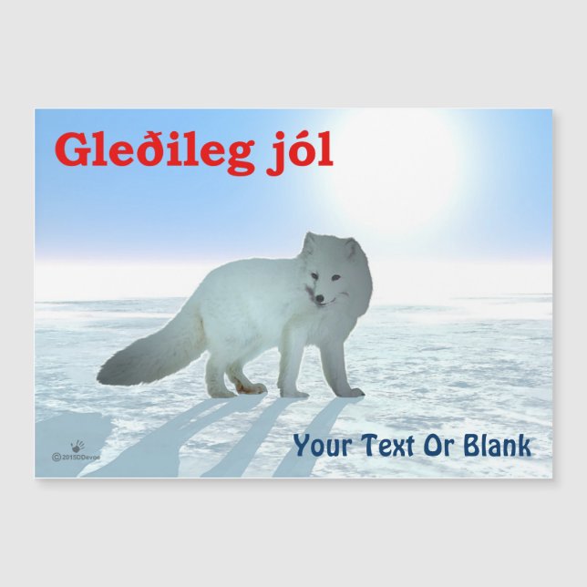 Gleðileg Jól - Raposa Árctica (Frente)