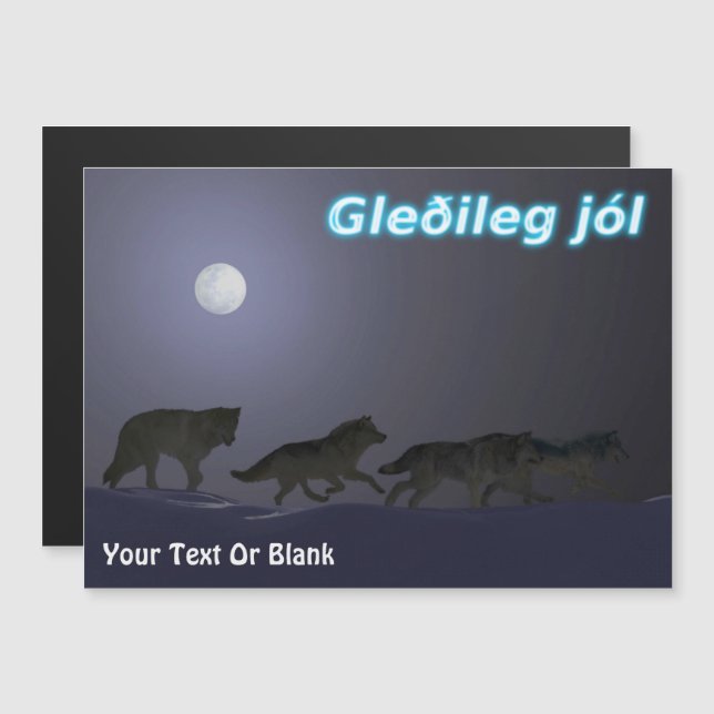 Gleðileg jól - Wolf Pack (Frente/Verso)