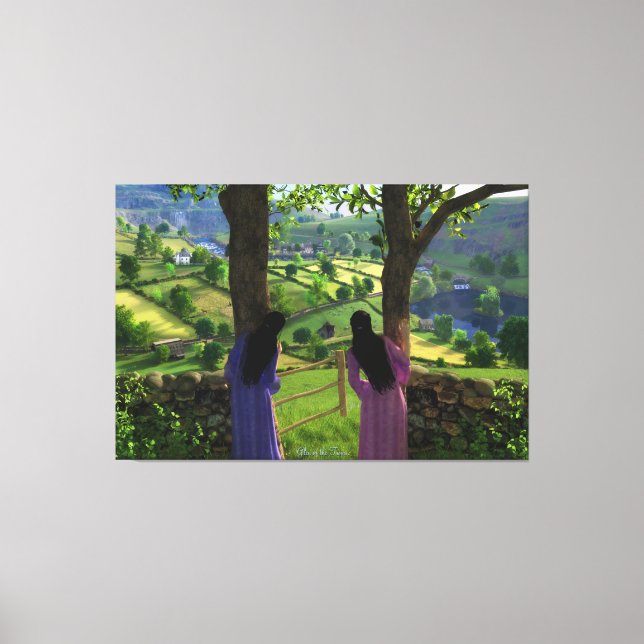 Glen of the Twins Canvas Print (Frente)