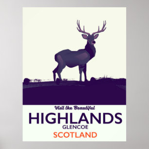 Glencoe, impressão de férias da Scottish Highlan