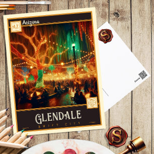 Glendale, Arizona Cartão postal Vintage