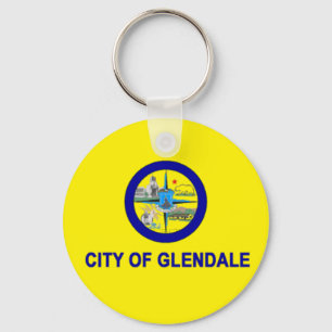 Glendale (califórnia) Bandeira da cidade Chaveiro