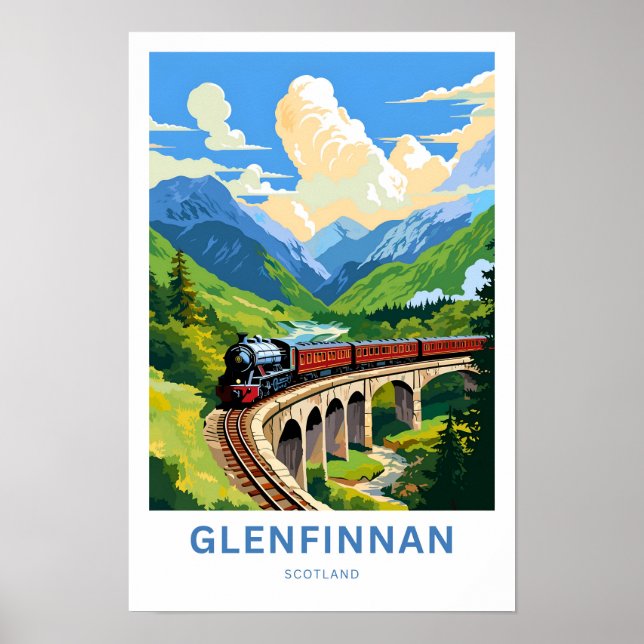 Glenfinnan Scotland Viagem Impressão (Frente)