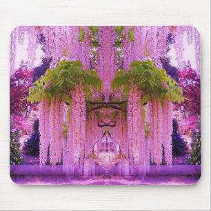 Glicínias roxas em Japão Mousepad