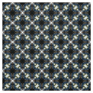 Glitch2 Aço tecido de padrão branco e azul