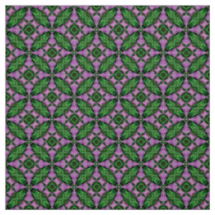 Glitch2 Plum e tecido de padrões de azulejo verde