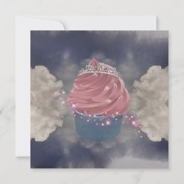 Glitter and Pink Cupcake Princes Sparkle Tiara (Frente)