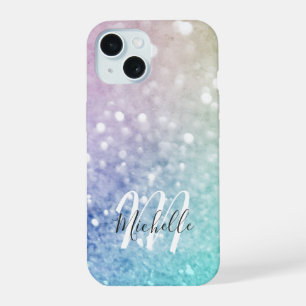 Glitter Colorido Bonito Bokeh Monogramado