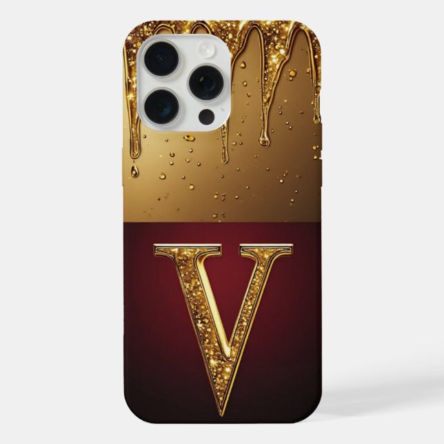 💎 Glitter de Veludo Monograma V Personalizado  (Verso)