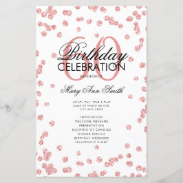 Glitter Dourada do Programa de Aniversário 60º com