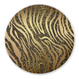 Glitter Dourado Brilho Zebra Safari Glamour Selva