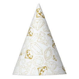 Glitter Dourado Ela é um chapéu de Festa de aniver