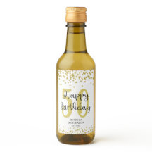 Glitter Dourado moderno Confetti FELIZ 50 ANOS