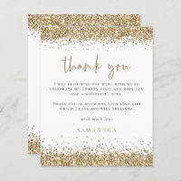 Glitter Dourado Orçamento 21 - Obrigado