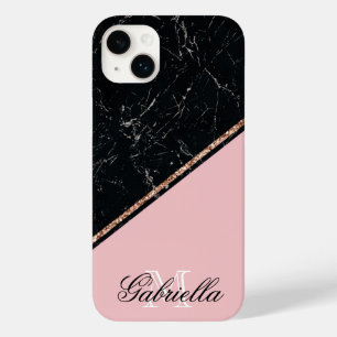 Glitter Dourado Rosa de Mármore Blac
