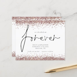 Glitter Dourado Rosa de Orçamento para sempre QR S