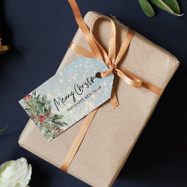 Glitter Feliz Natal Feriados - Etiquetas para Pres