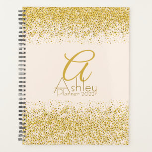 Glitter Glam Dourado Planejador de Compromissos de