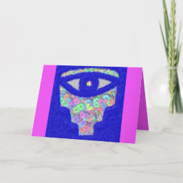 Glitter hamsa ח מ ס cartão floral ה