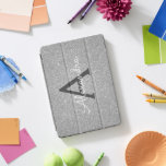 Glitter prateado e Monograma de brilho<br><div class="desc">Glitter de Silver Faux e Caso Monograma Elegante Sparkle. Esse caso pode ser personalizado para incluir seu nome inicial e próprio.</div>