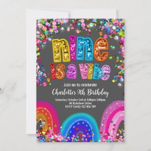 Glitter Rainbow Sequin 9 é um Convite Vibe