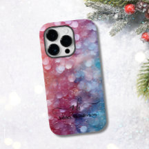 Glitter Rosa Azul Moderno, Glitter Monograma