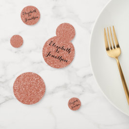 Glitter rosa Dourado com seus nomes