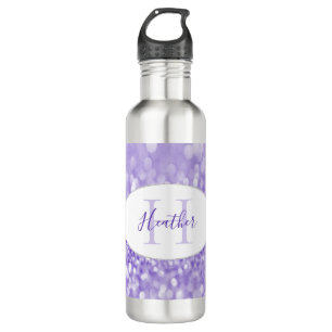 Glitter Roxo Personalizar Garrafa de Água