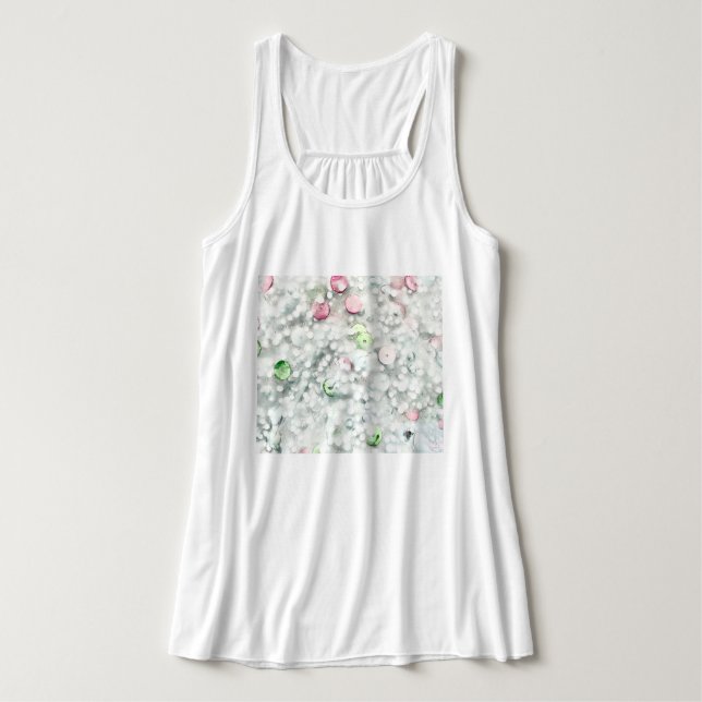 Glitter & Sequin Slime Tank Top (Frente do Design)