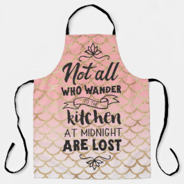 Glitter Sereid Scale Funny Cote Apron