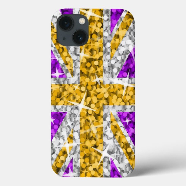 Glitz UK Dourada capas de iphone (Verso)