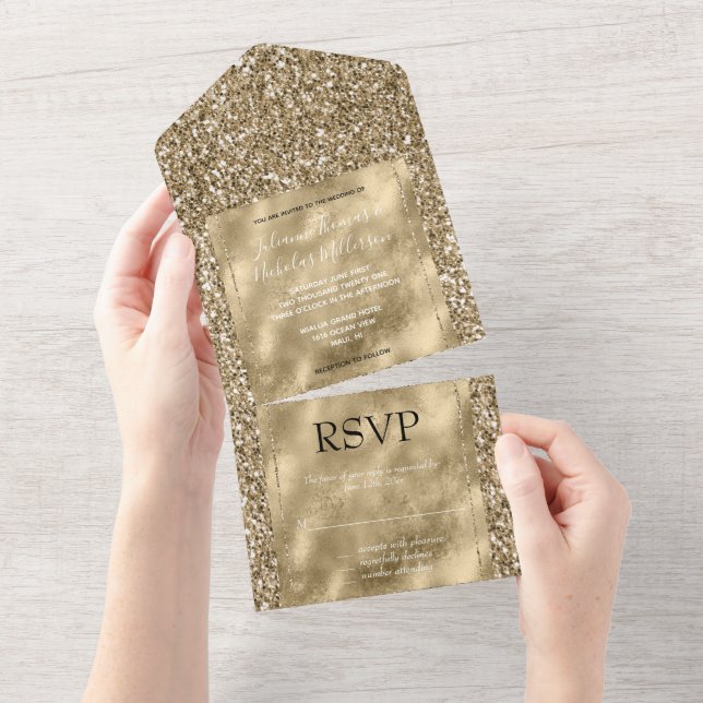 Glitzy Dourado, (Aba destacável)