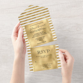 Glitzy Dourado Glama Branco Glitter Strips