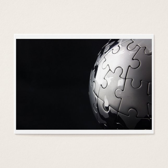Globo cromo com fundo preto (Frente)
