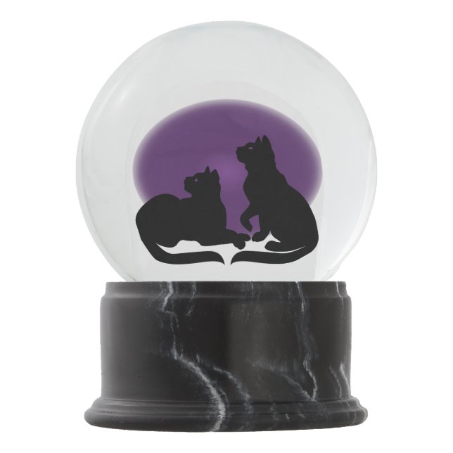 Globo de Gatos de Neve Personalizado Gato Lover Sn (Frente)