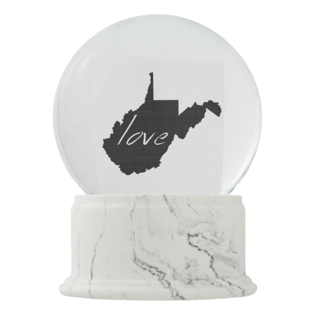 Globo De Neve Amor West Virginia (Frente)