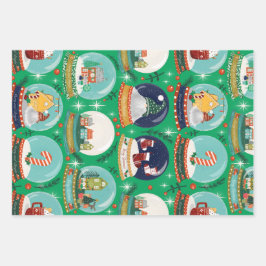 Globo de Neve de Natal Verde - Natal da Madeira