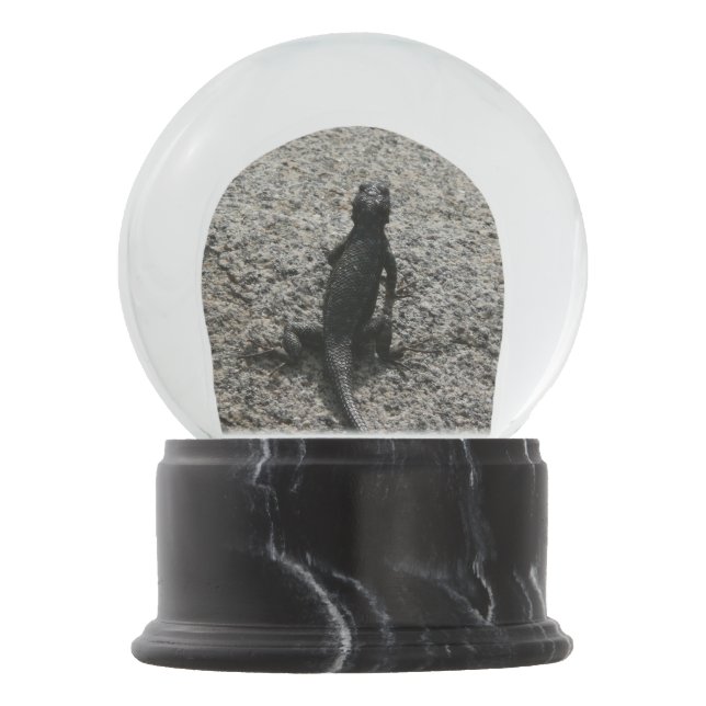 Globo De Neve Lagarto Preto (Frente)