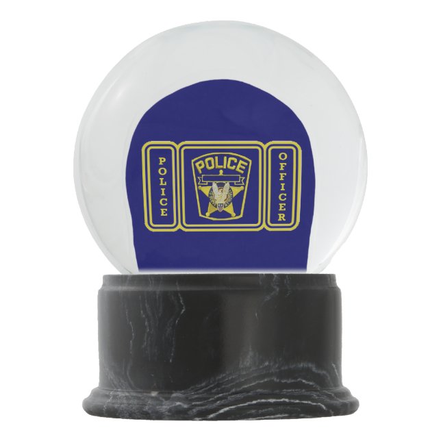 Globo De Neve Policial Snow Globe (Verso)