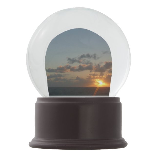 Globo De Neve Sunrise sobre San Juan I Porto Rico Snow Globe (Frente)
