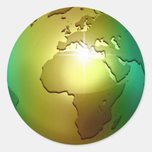 Globo nobre do mundo - etiqueta
